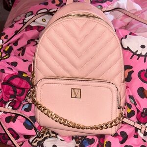Victoria's Secret Blush Quilted Backpack
